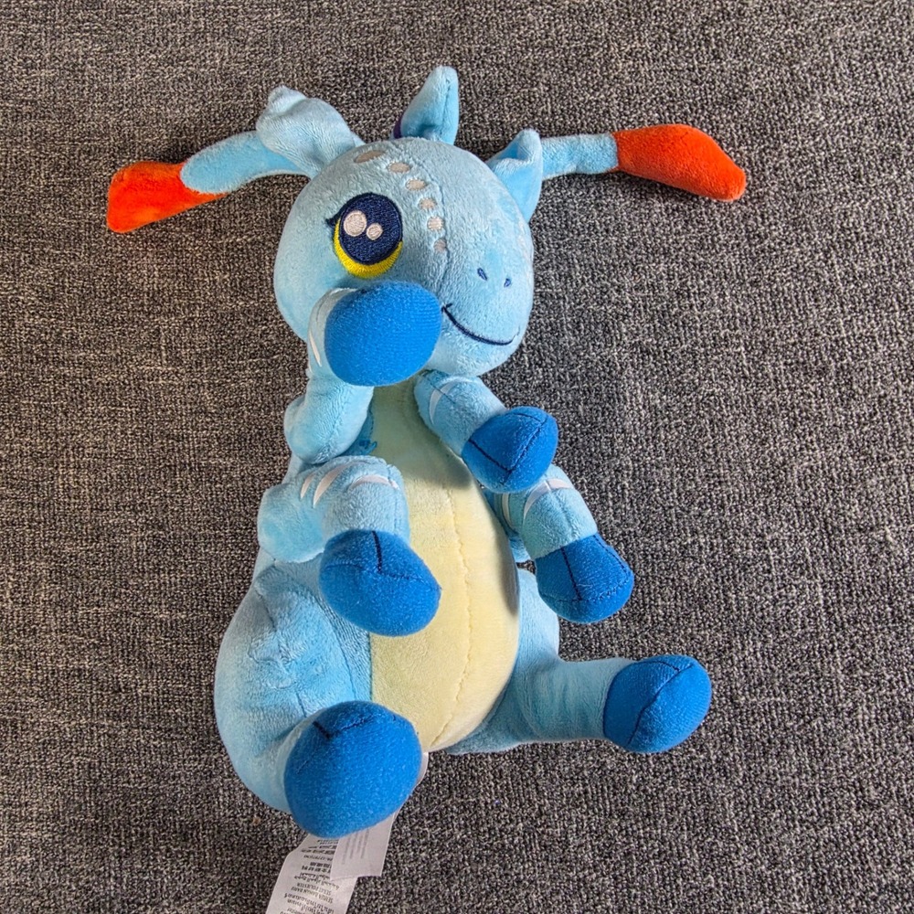 Disney Parks Pandora Avatar Banshee Ikran Blue Purple Plush 9" Orange Wings